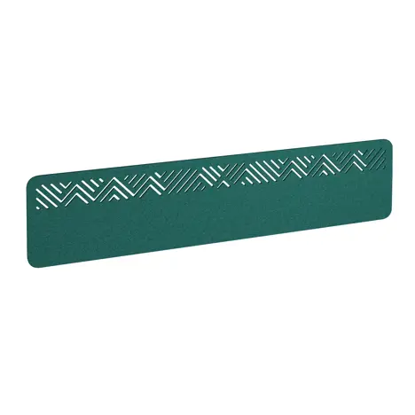 Chevron Acoustic Desktop Screen - 1800mm - Peacock Blue